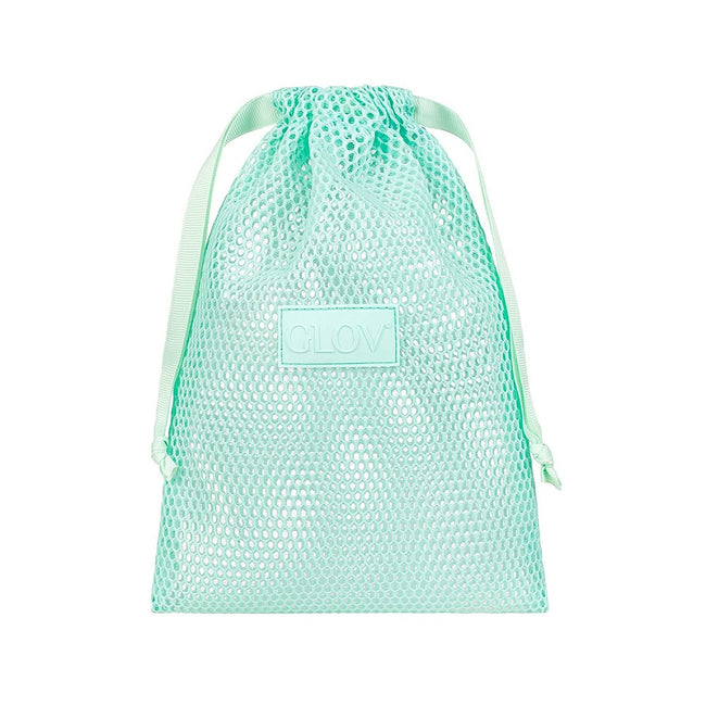 Glov Matcha Latte zestaw Moon Pads waciki do demakijażu 5szt + Kabuki Brush pędzel do makijażu + woreczek