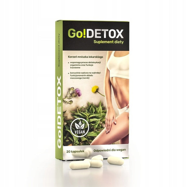 Noble Health Go!Detox suplement diety wspomagający pracę wątroby 20 kapsułek