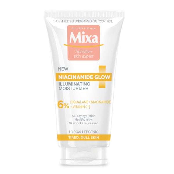 MIXA Niacinamide Glow rozświetlający krem nawilżający z niacynamidem i witaminą C 50ml