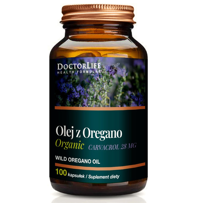 Doctor Life Oregano Oil olej z oregano suplement diety 100 kapsułek