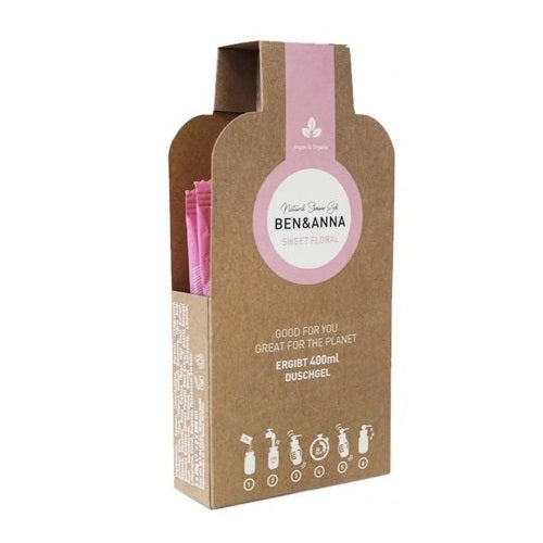 Ben&Anna Natural Shower Gel żel pod prysznic w płatkach Sweet Floral 2x20g