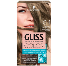 Gliss Color Care & Moisture farba do włosów 8-1 Chłodny Średni Brąz