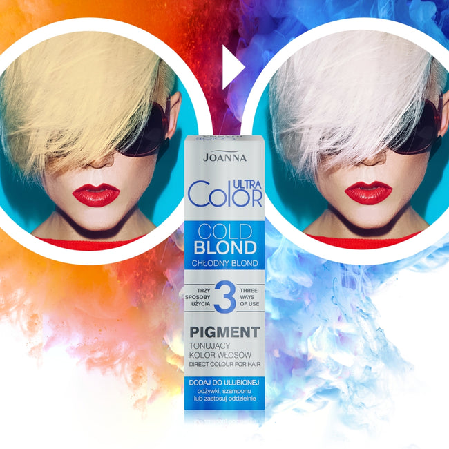 Joanna Ultra Color Pigment tonujący kolor włosów Chłodny Blond 100ml
