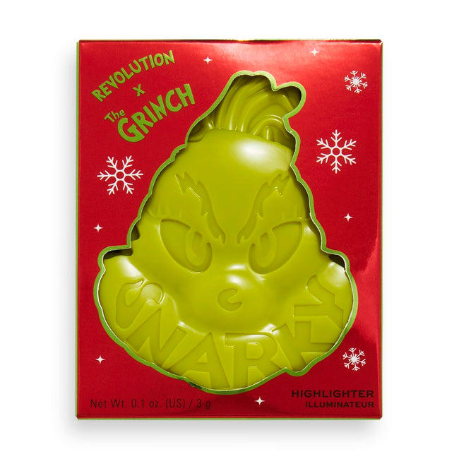 Makeup Revolution The Grinch x Revolution Snarky Highlighter rozświetlacz w kompakcie 3g