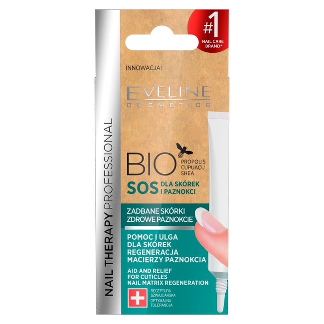 Eveline Cosmetics Nail Therapy Bio SOS odżywka do paznokci i skórek 12ml