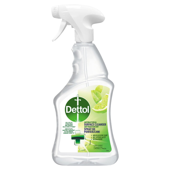 Dettol Antybakteryjny spray do powierzchni o zapachu limonki z miętą 500ml