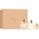 Chloe Nomade zestaw woda perfumowana spray 75ml + miniatura wody perfumowanej spray 5ml + balsam do ciała 100ml