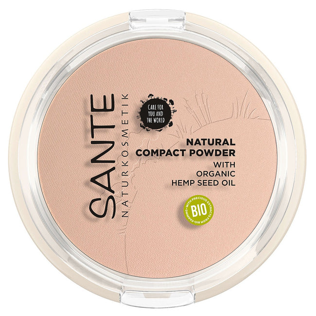Sante Natural Compact Powder naturalny puder prasowany 01 Cool Ivory 9g