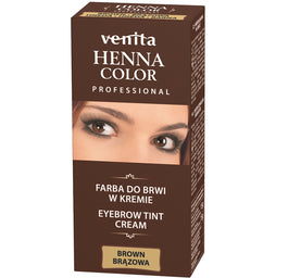 Venita Professional Henna Color farba do brwi w kremie Brąz