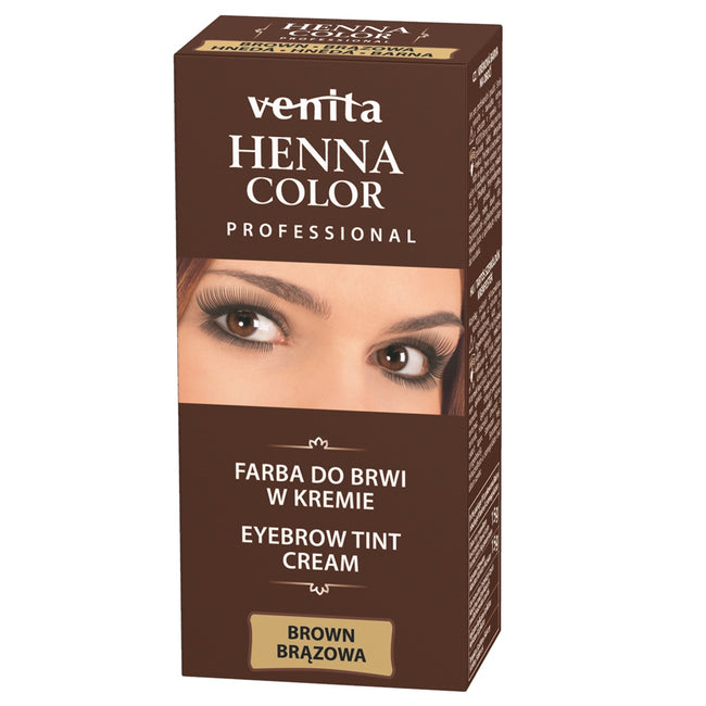 Venita Professional Henna Color farba do brwi w kremie Brąz