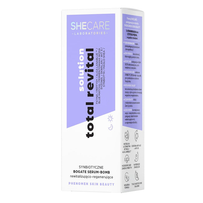 SHECARE Total Revital Solution synbiotyczne bogate serum-bomb rewitalizująco-regenerujące 30ml