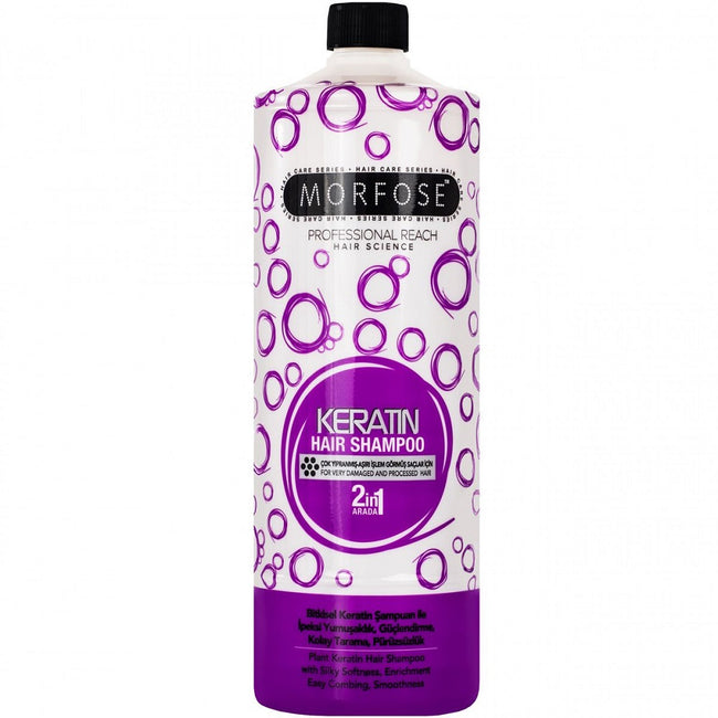 Morfose Keratin Hair Shampoo 2in1 szampon do włosów zniszczonych 1000ml