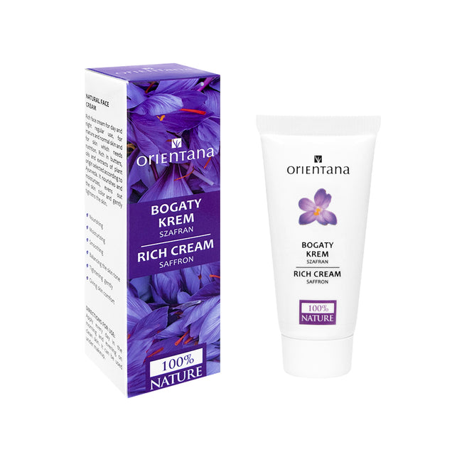 ORIENTANA Bio Ajurveda bogaty krem z szafranem 30g