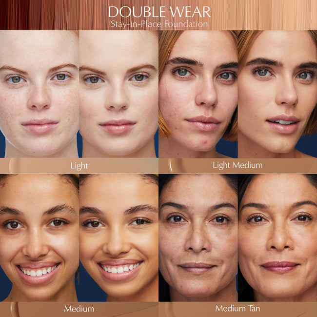 Estée Lauder Double Wear Stay In Place Makeup SPF10 długotrwały średnio kryjący matowy podkład do twarzy 1W1 Bone 30ml