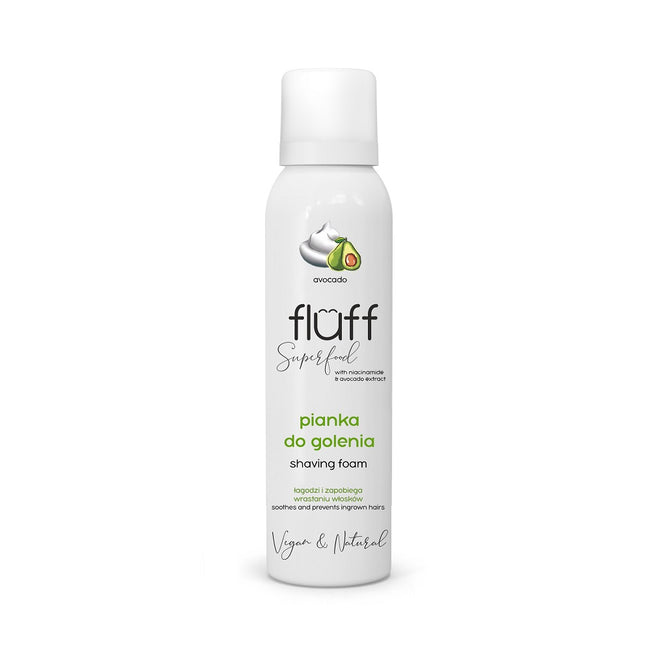 Fluff Shaving Foam pianka do golenia z awokado i niacynamidem 150ml