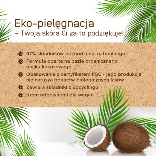 Eveline Cosmetics Rich Coconut multi-nawilżający kokosowy krem do twarzy 50ml