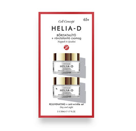 Helia-D Cell Concept Rejuvenating + Anti-wrinkle 65+ zestaw przeciwzmarszczkowy krem na dzień + przeciwzmarszczkowy krem na noc 2×50ml