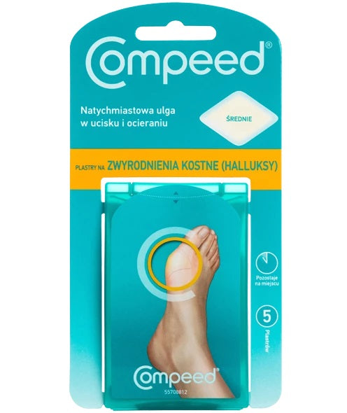 Compeed Plastry na zwyrodnienia kostne (halluksy) 5szt.