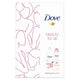 Dove Relaxing Care zestaw żel pod prysznic Renewing 250ml + antyperspirant spray Invisible Care Floral Touch 150ml