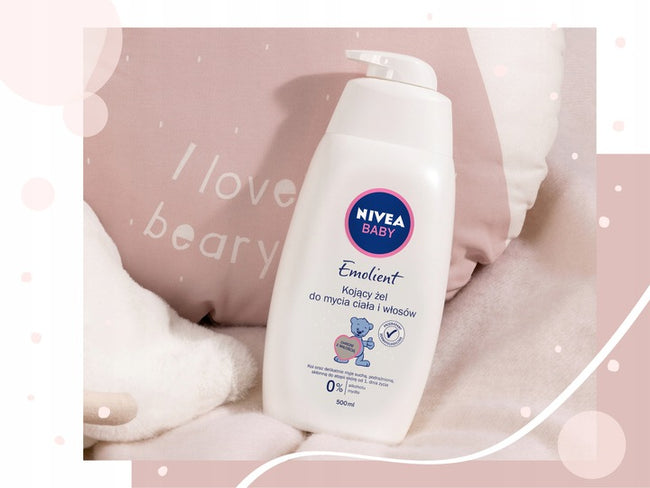 Nivea Baby Emolient kojący żel do mycia ciała i włosów dla dzieci 500ml
