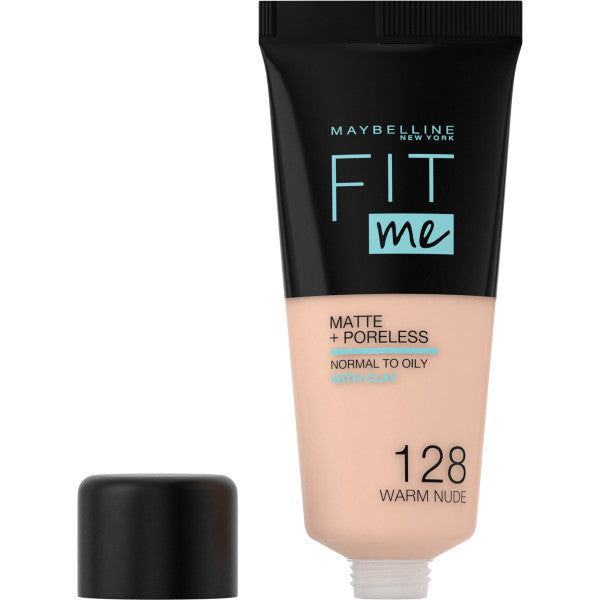 Maybelline Fit Me Matte & Poreless Foundation matujący podkład do twarzy 128 Warm Nude 30ml