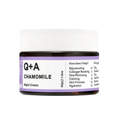 Q+A Chamomile Calming Night Cream łagodzący krem do twarzy na noc z rumiankiem 50g