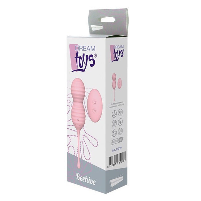 Dream Toys Pleasure Balls&Eggs Beehive wibrujące jajeczko z pilotem Pink