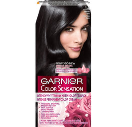 Garnier Color Sensation krem koloryzujący do włosów 1.0 Głęboka Onyksowa Czerń