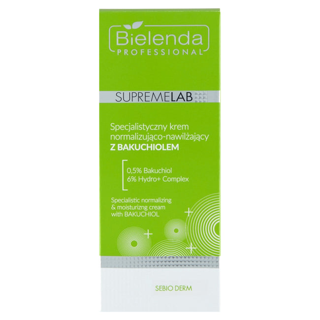 Bielenda Professional SupremeLab Sebio Derm specjalistyczny krem normalizująco-nawilżający z bakuchiolem 50ml