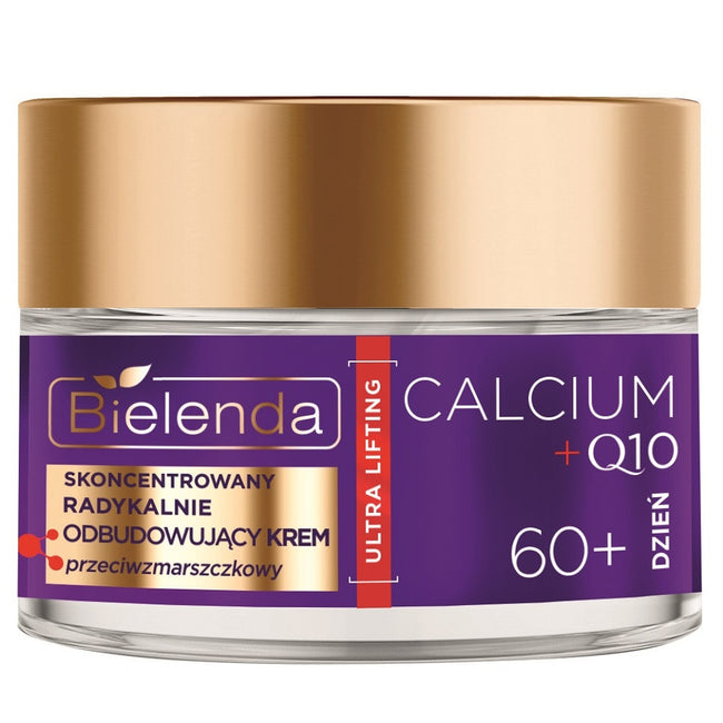 Bielenda Calcium + Q10 skoncentrowany radykalnie odbudowujący krem przeciwzmarszczkowy na dzień 60+ 50ml