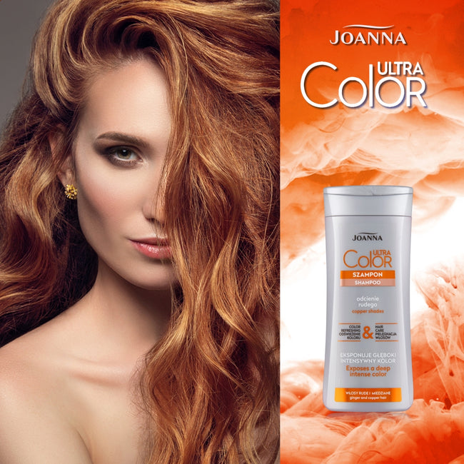 Joanna Ultra Color szampon do włosów odcienie rudego 200ml