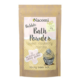 Nacomi Bubble Bath Powder puder do kąpieli Sweet Raspberry Cupcake 150g