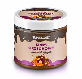 Supersonic Krem orzechowy o smaku czekolady i karmelu z kawałkami orzechów 160g
