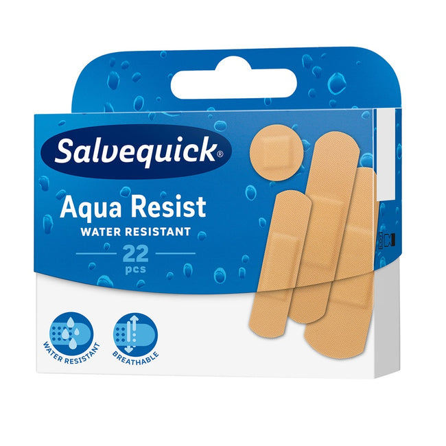 Salvequick Aqua Resist wodoodporne plastry opatrunkowe 22szt.