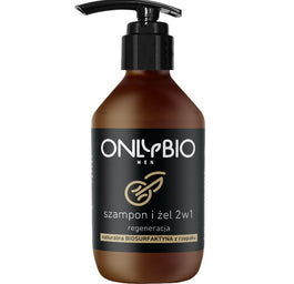 OnlyBio Men regenerujący szampon i żel 2w1 z olejem ze słonecznika 250ml