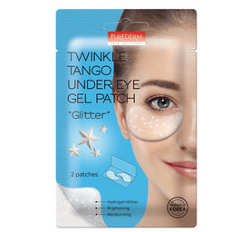 Purederm Twinkle Tango Under Eye Gel Patch przeciwzmarszczkowe płatki pod oczy z brokatem 2szt