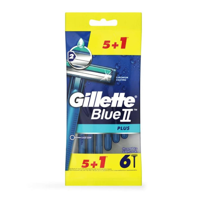 Gillette Blue II Plus jednorazowe maszynki do golenia dla mężczyzn 6szt