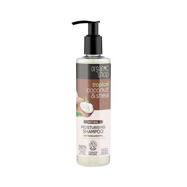 Organic Shop Natural Moisturising Shampoo nawilżający szampon do włosów Coconut & Shea 280ml