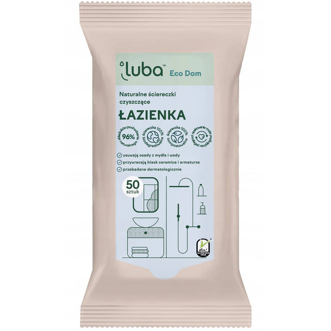 Luba Eco Dom naturalne ściereczki czyszczące Łazienka 50szt