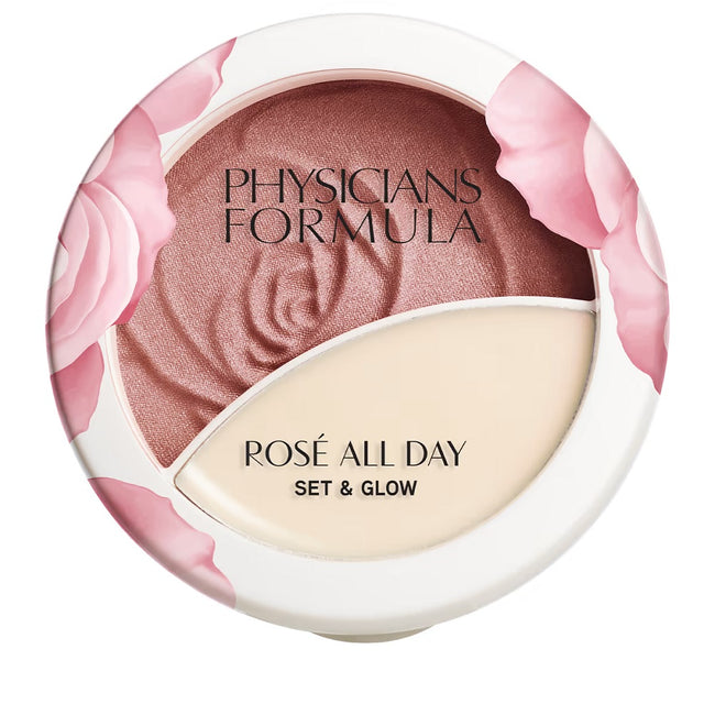 Physicians Formula Rose All Day Set & Glow puder rozświetlający Brightening Rose 10.3g