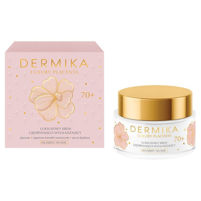 Dermika Luxury Placenta 70+ luksusowy krem ujędrniająco-wygładzający na dzień i noc 50ml