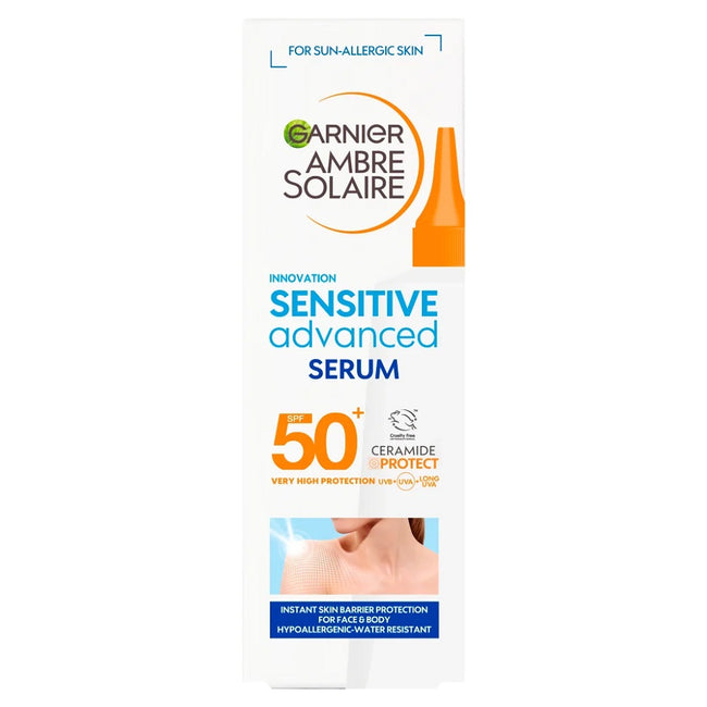 Garnier Ambre Solaire Sensitive Advanced serum do opalania ciała SPF50+ 125ml
