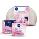 Nivea Rose Elegance zestaw przeciwzmarszkowy krem na dzień 50ml + przeciwzmarszczkowy krem na noc 50ml + kosmetyczka