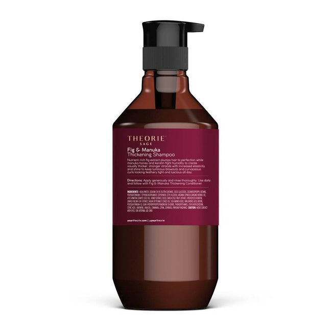 Theorie Sage Fig & Manuka Thickening Shampoo szampon zwiększający objętość do włosów cienkich i normalnych 400ml