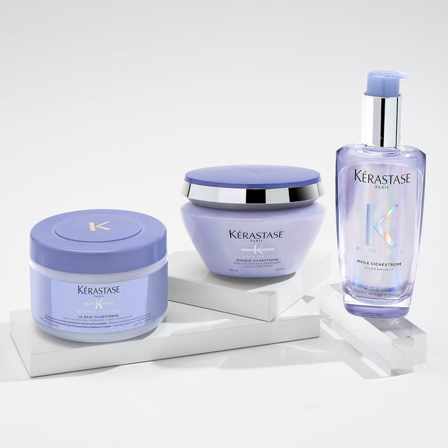 Kerastase Blond Absolu Cicaextreme zestaw kąpiel do włosów w kremie 250ml + maska do włosów 200ml + olejek do włosów 100ml