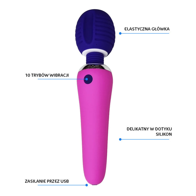 Unimil Vibrating Wand wibrator do ciała i miejsc intymnych