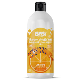 Barwa Bebi Kids szampon i płyn do kąpieli dla dzieci 2w1 Pomarańcza 500ml