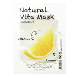 Too Cool For School Natural Vita Mask naturalna maska rozświetlająca do twarzy Brightening 23g