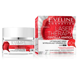 Eveline Cosmetics Laser Therapy Centella Asiatica 40+ liftingujący krem wypełniający zmarszczki na dzień i na noc 50ml