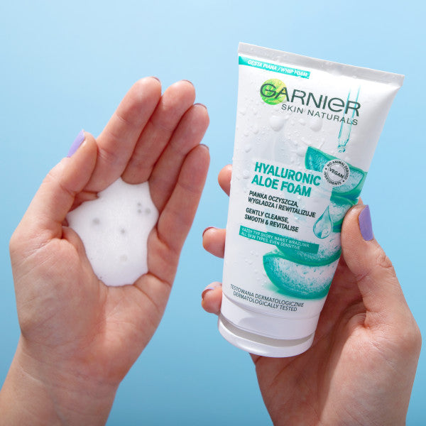 Garnier Hyaluronic Aloe Foam oczyszczająca pianka do każdego typu skóry 150ml